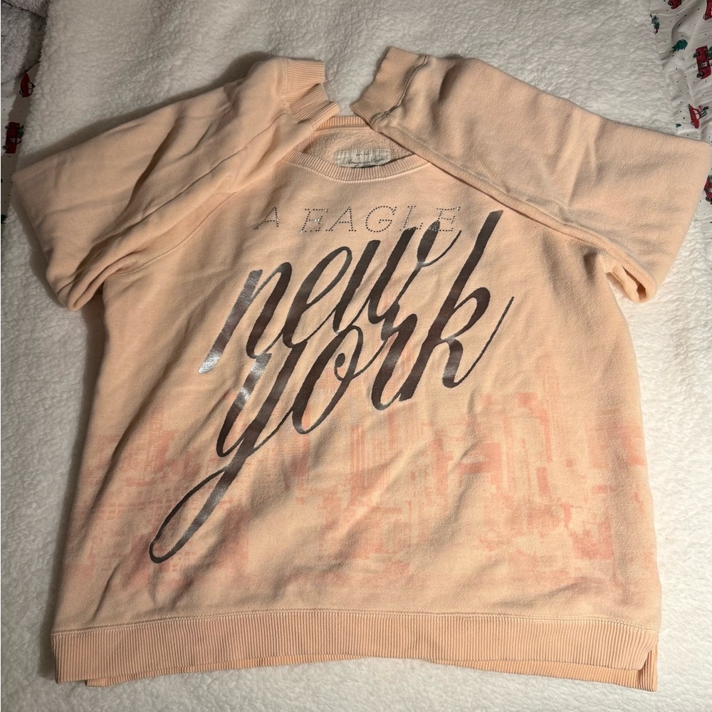 Vintage American Eagle Outfitters Peach New York Store Exclusive Swearshirt